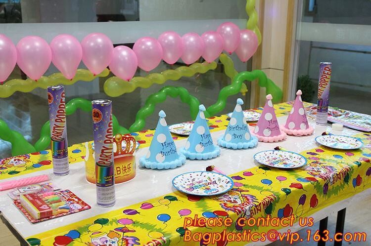 WHOLESALE DISPOSABLE PE PRINTED POLKA DOTS PARTY TABLE CLOTH, TABLE COVER,1PCS/BAG,600BAGS/CTN,SEASONAL PACKAGING TPU EV