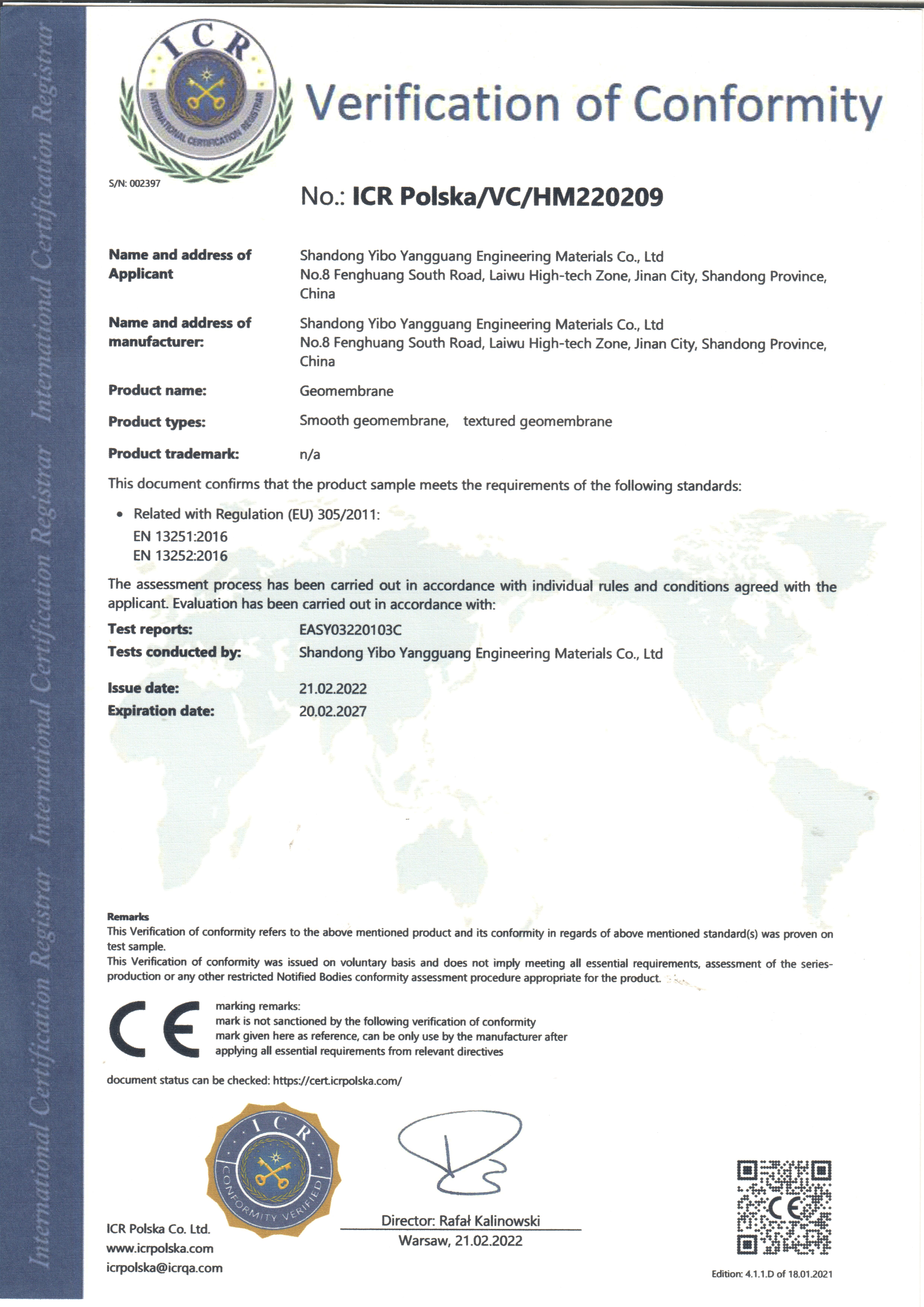HDPE Composite Geonet Plastic Geocomposite for Drainage and Protection Installations