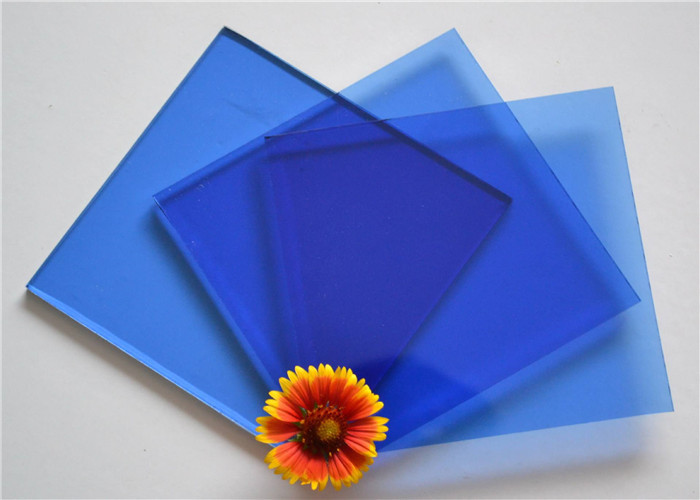 Color Customized Tinted Float Glass Sheet For Commercial / Civil Buildings