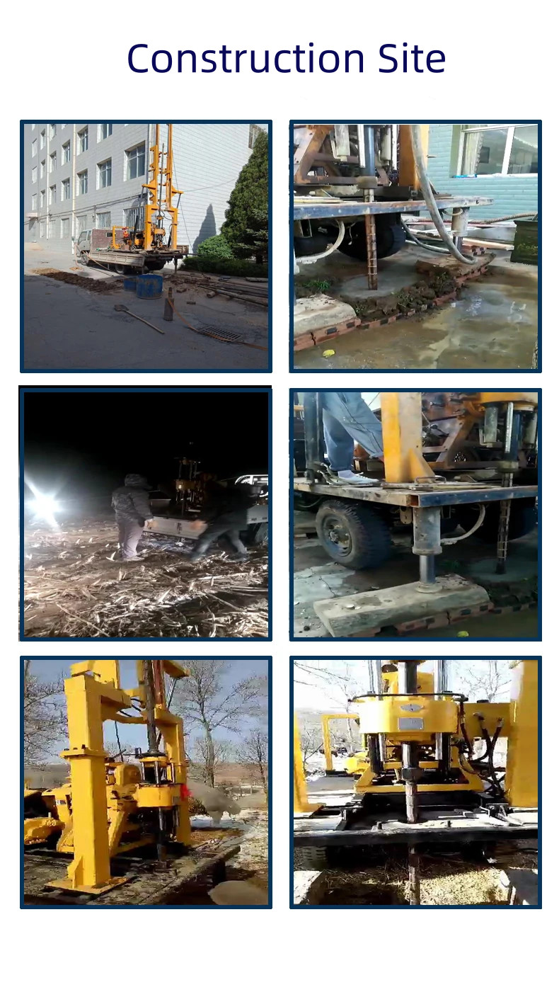 Agricultural Deep Water Well Hydraulic Drilling Rig 3 Wheeled Vehicle Mounted