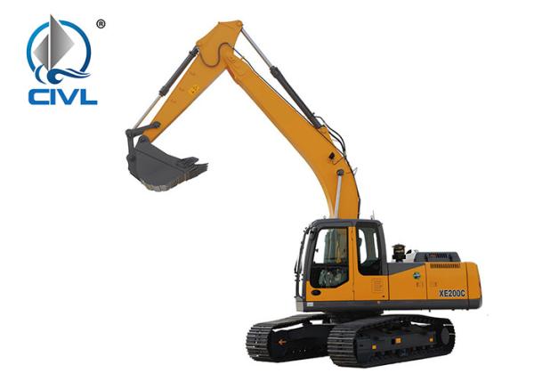 CVXE200C Hydraulic 20 Ton Crawler Excavator Hydraulic System High Efficiency