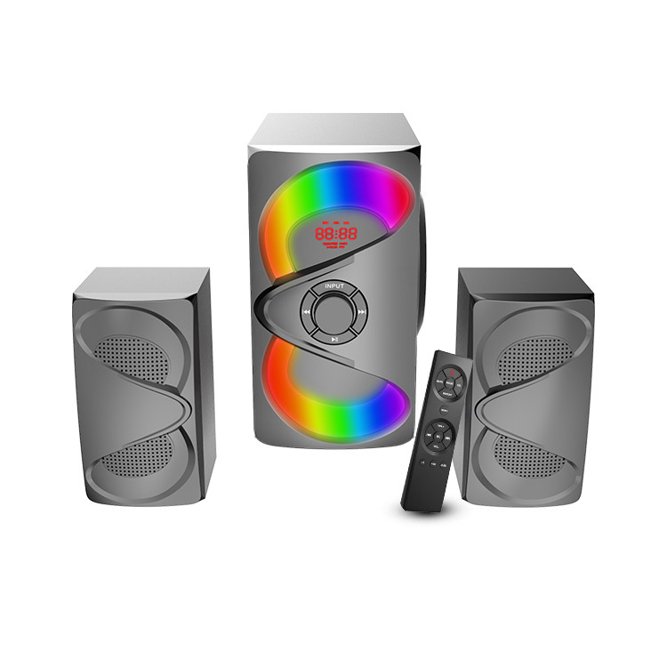 Customization 5.25 Inch Subwoofer 2.1 Gaming Speakers Remote Control