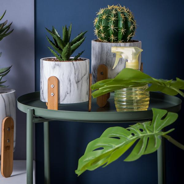 Novelty Flower Pots Round Shape Plant Pots Mini Pot Planters Cement Plant Pots