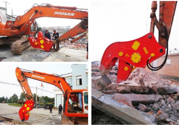 BEIYI HC120 excavator attachment hydraulic pulverizer plier demolition