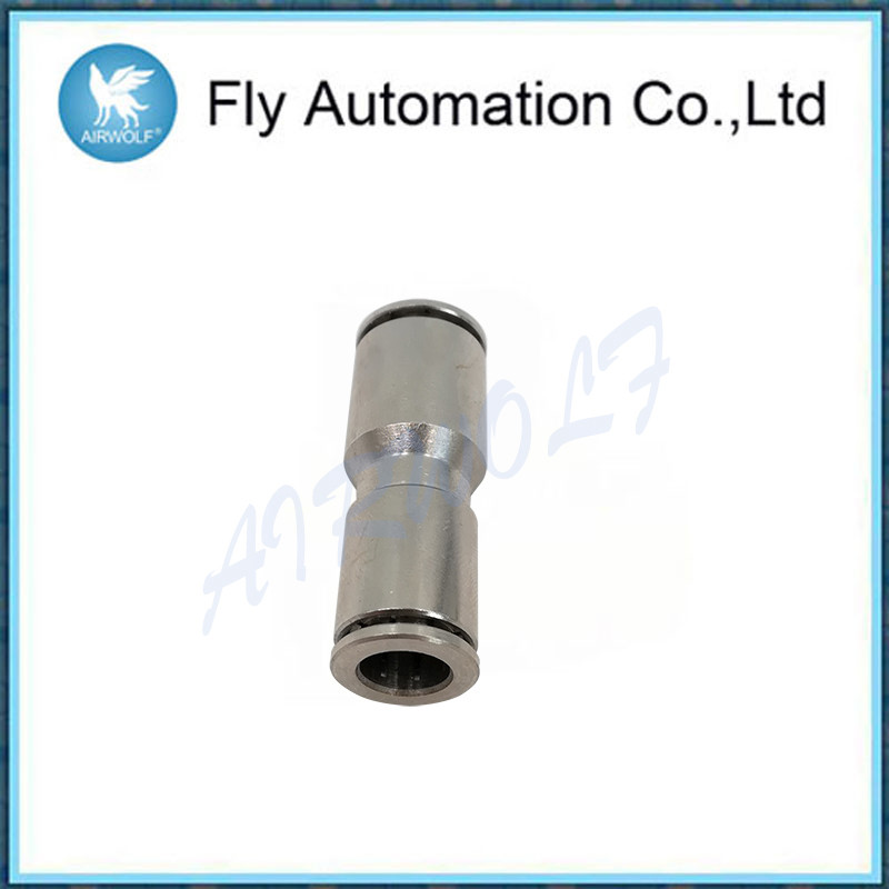 6580 Nickel Plated Brass Pneumatic Tube Fittings Nbr O Ring Connector