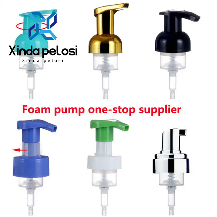 40mm Foaming Hand Soap Pump PP PE Plastic Soap Hand Foam Dispenser Spray Pump Matte