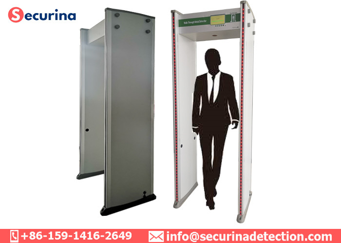 200 Level LCD Screen Metal Detector Security Doors With Intelligent Convert Zones Function