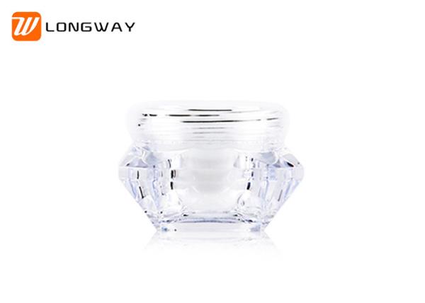 5g 10g 15g diamond effect face cream cosmetic plastic jar plastic cream