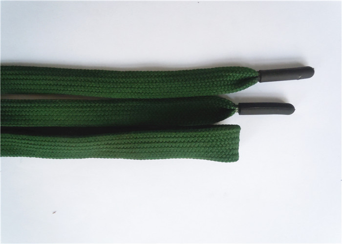 Apparel Cotton Flat Shoe Laces Environmental Wax OEM Service