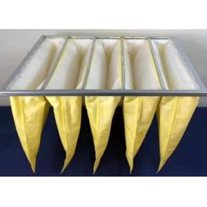 F7 Fiber Filter Bag 5.33cm/s Velocity , Superfine fibre Air Filter Element