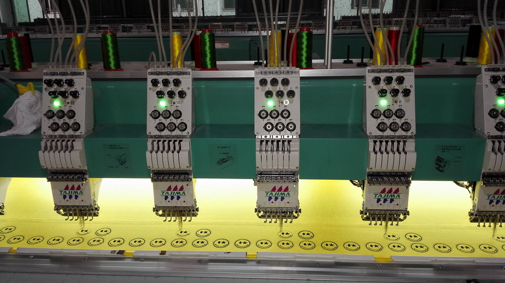 Original Second Hand Embroidery Machine , Used Monogram Machine Auto Color Change