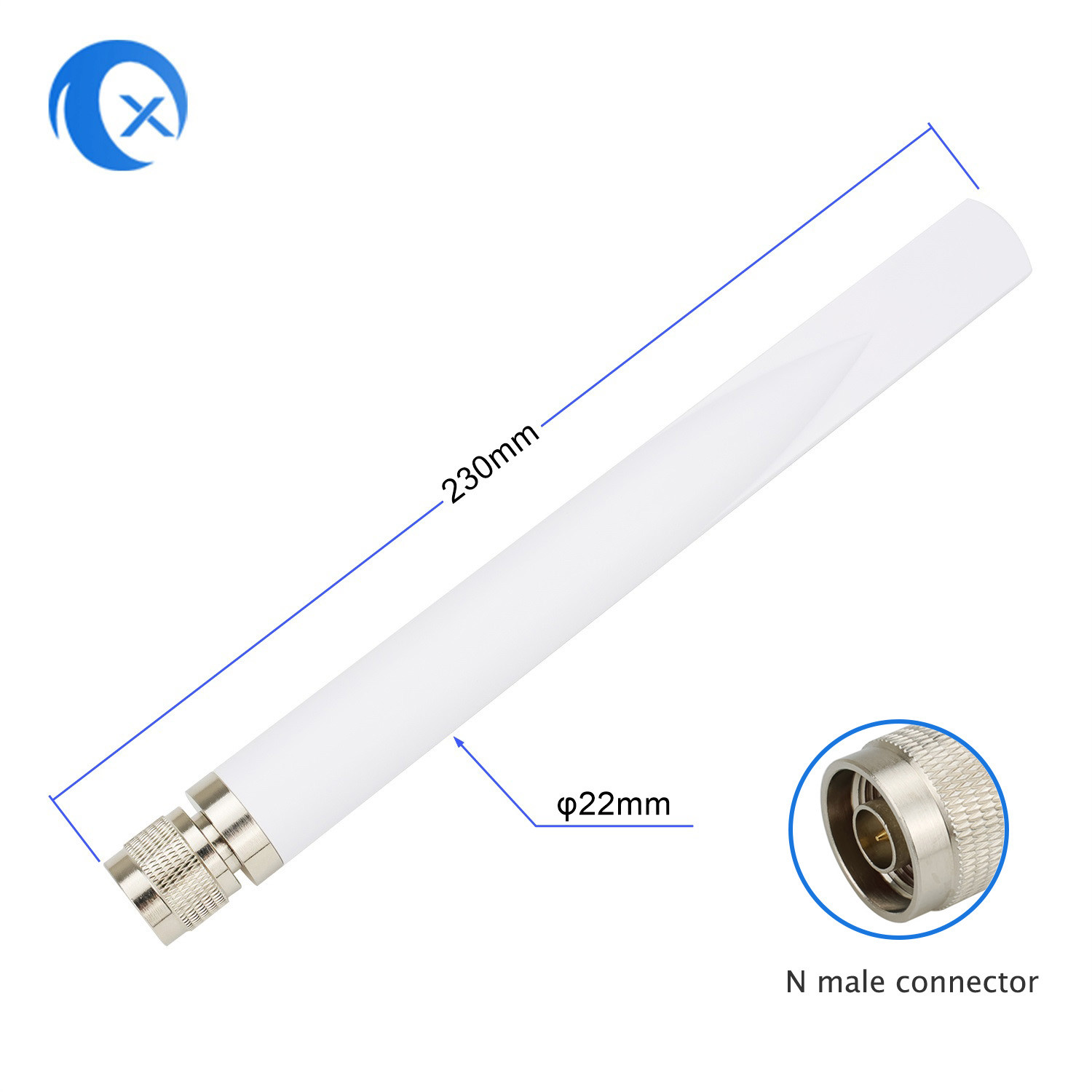 IP67 Waterproof Omni Wifi Antenna Outdoor Linear Polarization