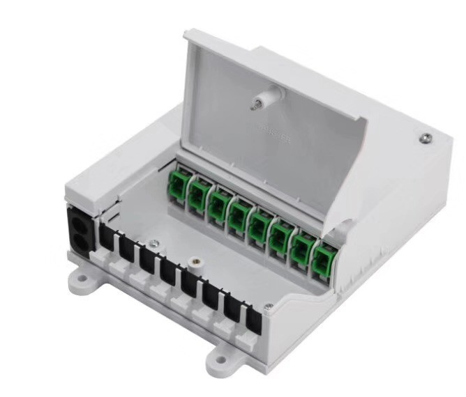 Wall Mount FTTH 8 Port Mini Fiber Optic Terminal Box SC