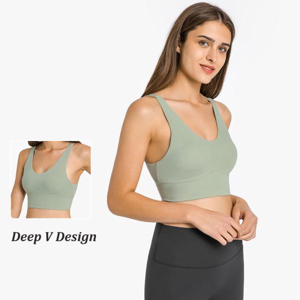 Active Stretch Womens Sports Bra Padded Fitness Top Cross Back Sexy Yoga Bra