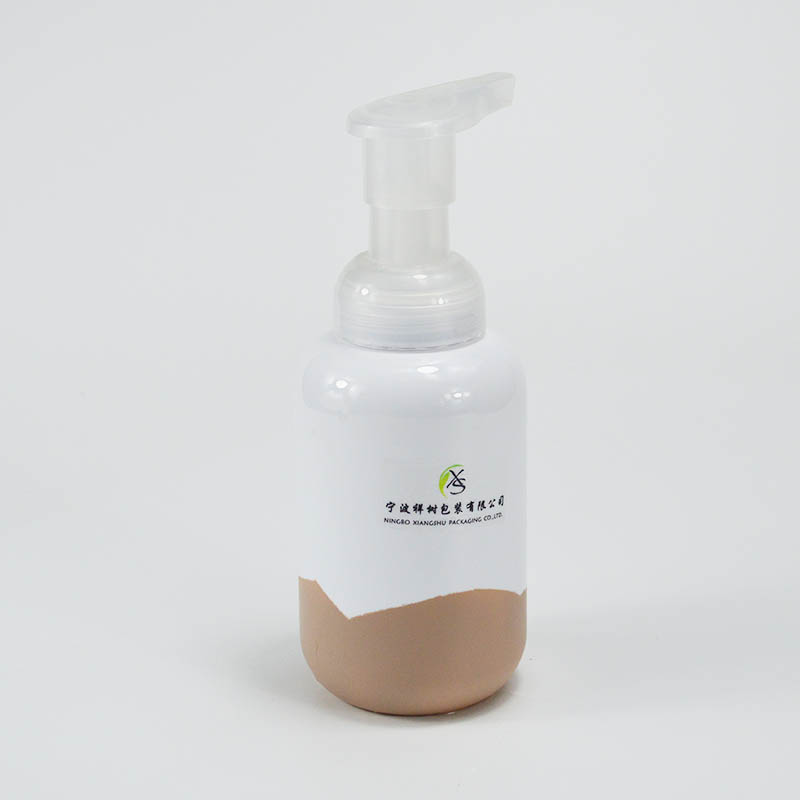 250ml Capacity PET Collar Foam Pump Bottle with Wavy Pattern and Irregularity Pattern