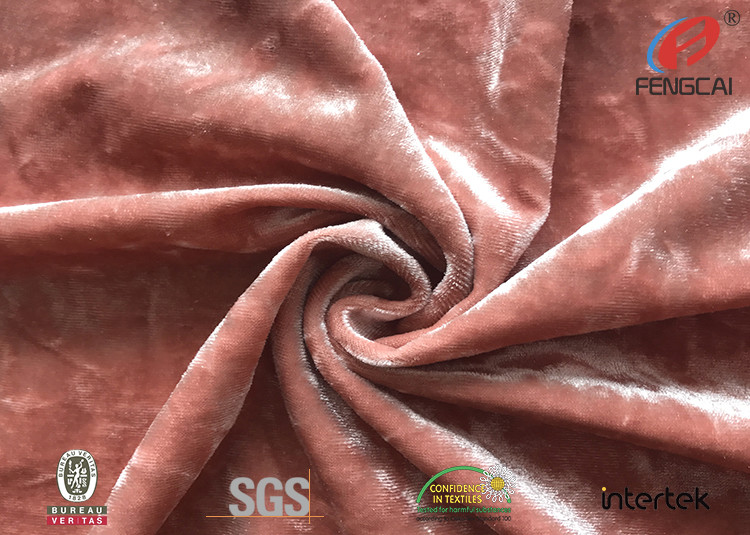 Diamond Shiny 4 Way Stretch Polyester Spandex Velvet Fabric For Dress