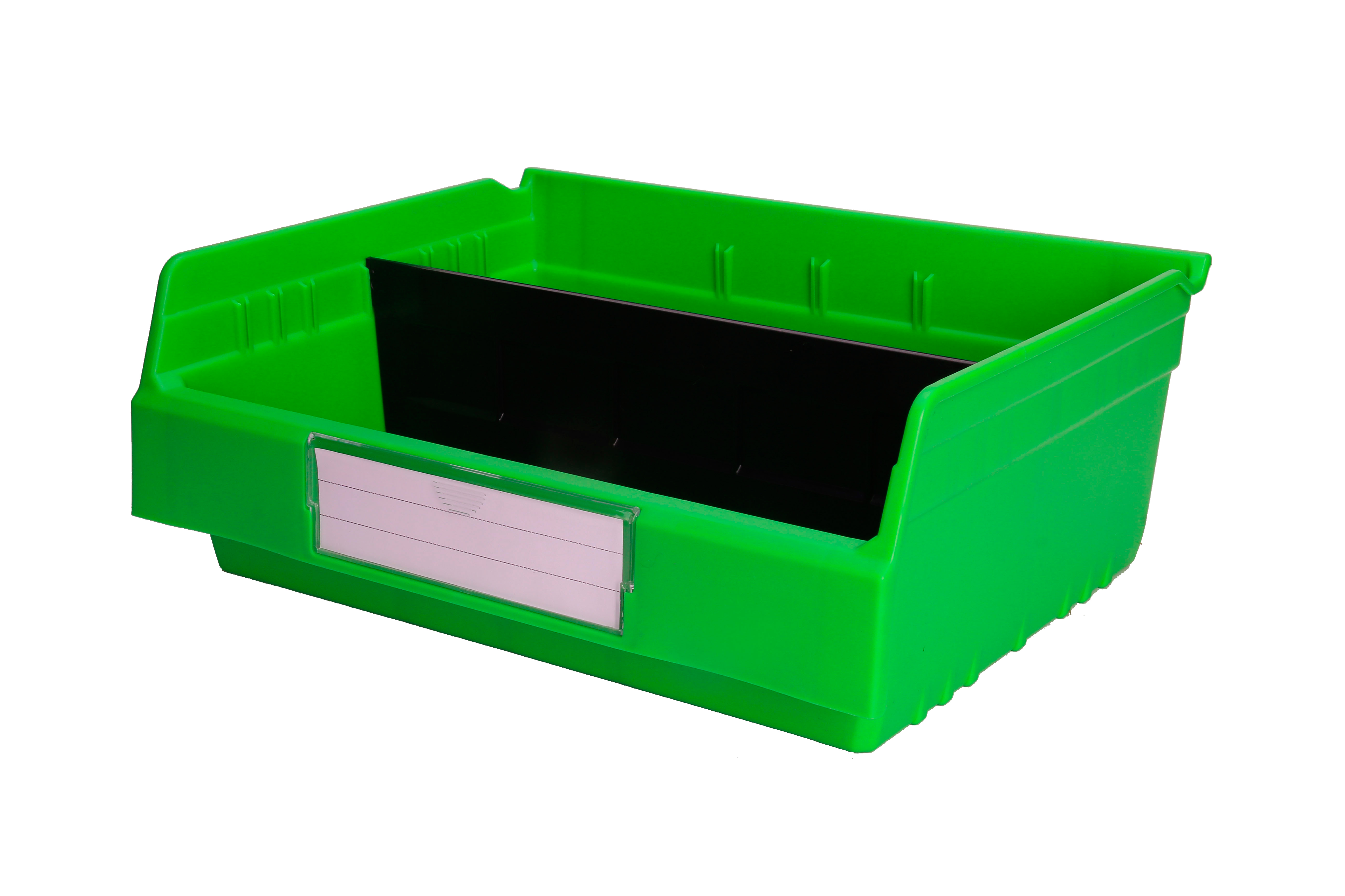 PP Semi-Open Front Shelf Storage Bin with Dividers The Ultimate Warehouse Organizer