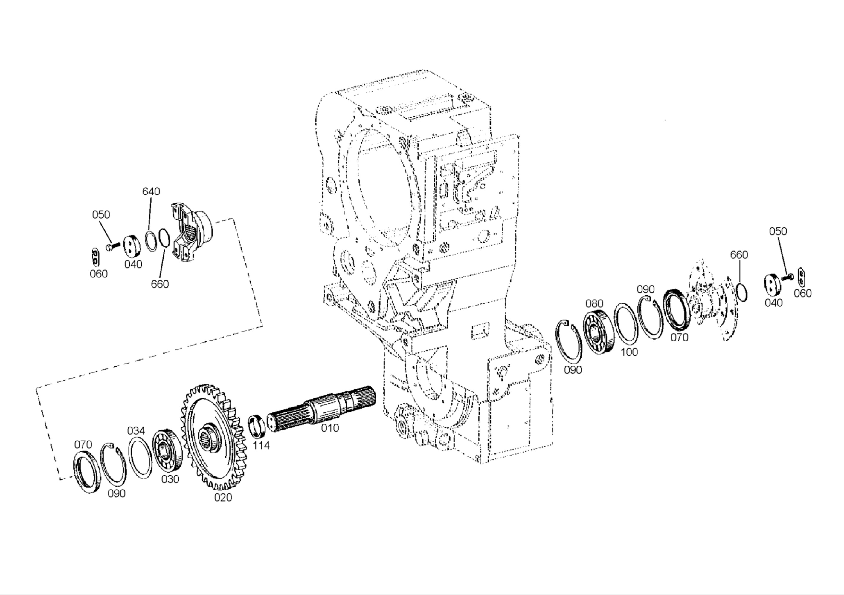 SP100062 ZF.0634304100 Hydraulic O Rings Grader Spare Parts