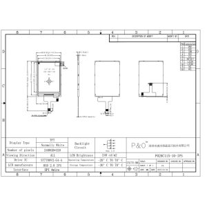 2.8'' Tft Lcd Display Module 240x320 Ips All Viewing Angle Mipi Interface