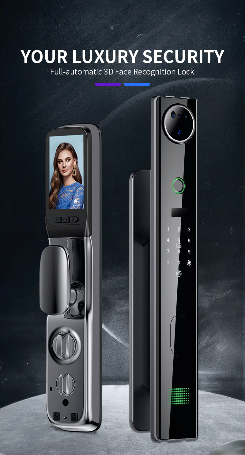 TH-Q9 3D face Front Door Lock