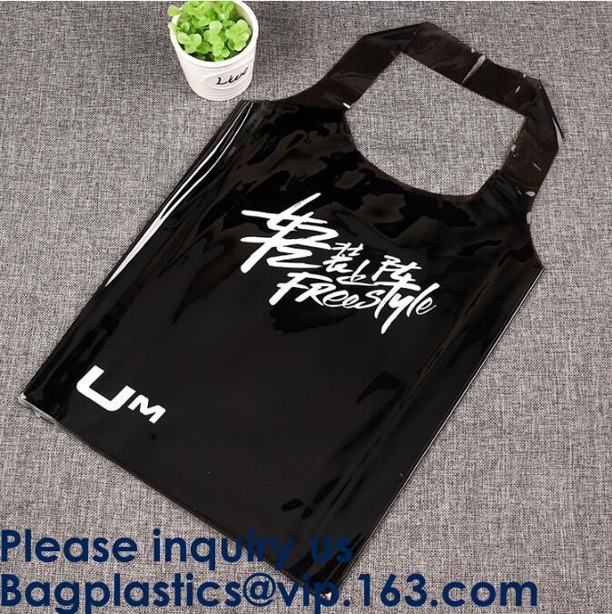 Big Size Clear Plastic PVC Shopping Tote Bag Fashion Large Capacity Waterproof Pvc Beach Bag TPU laser makeup handbag PV