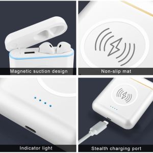 Multi-functional 3 in 1 Bluetooth Earbuds with 5200mAH Power Bank and Fast