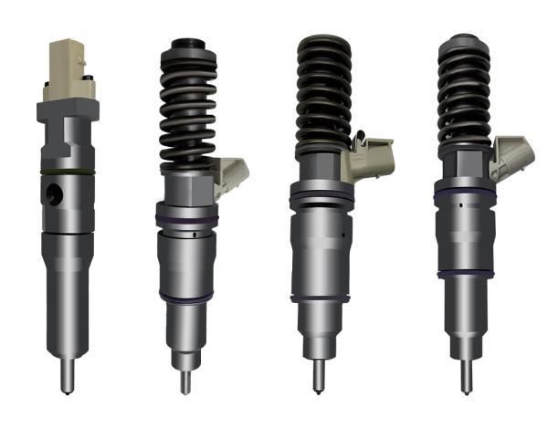 Original diesel BOSCH C-A-T electric fuel injector, manufactured in Germany. It