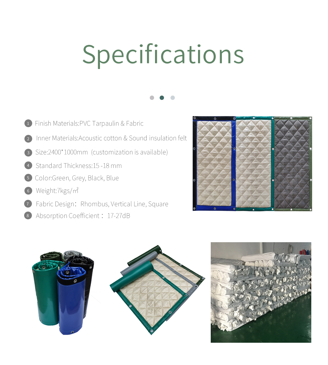STC 27dB Galvanized Sheet Sound Proof Outdoor Fence Customized Color