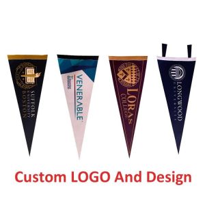  Sublimation Polyester Felt Pennant Flag 15x20cm Triangle Shape Manufactures