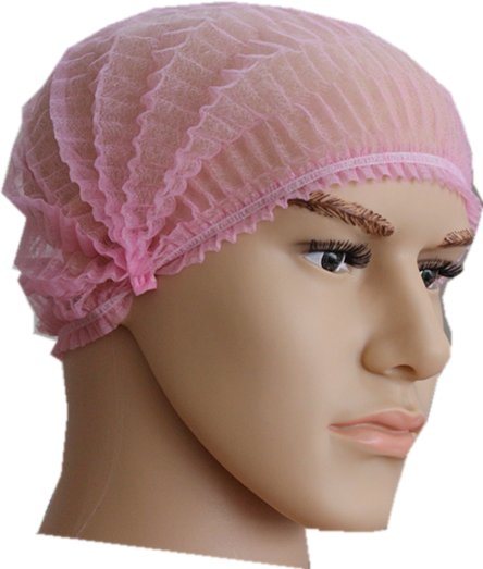 Non-Woven PP Double Elastic Disposable Strip Clip Mob Cap