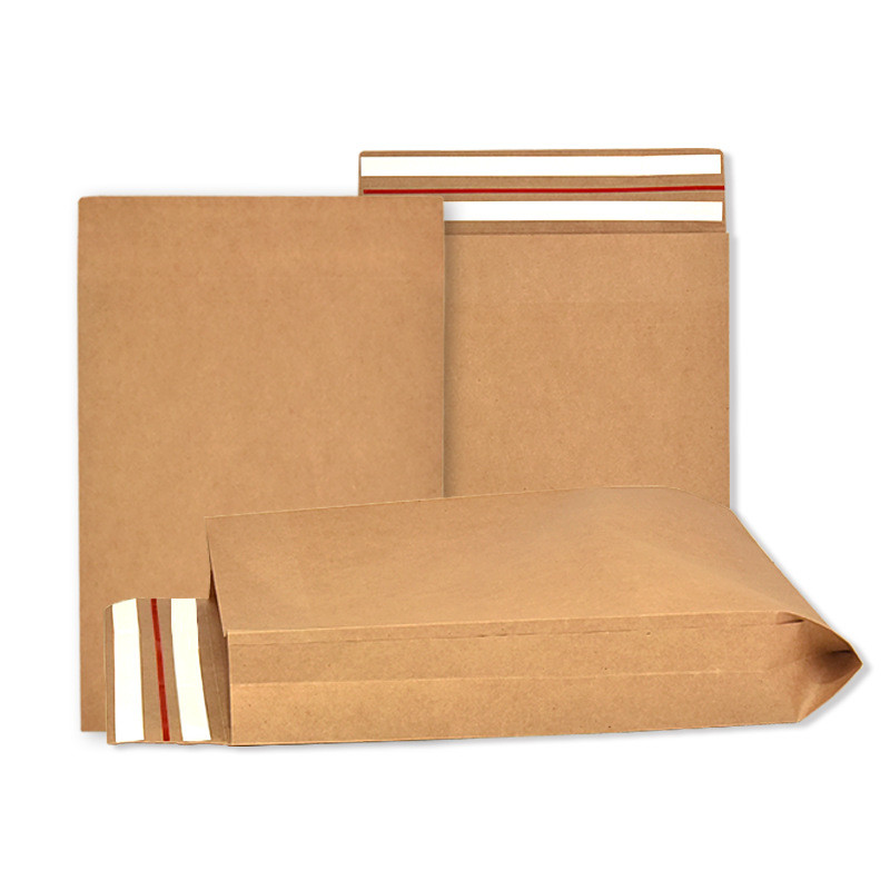 Custom Logo Kraft Paper Envelop Mail Bag Recyclable Brown Kraft Paper Mail Bag