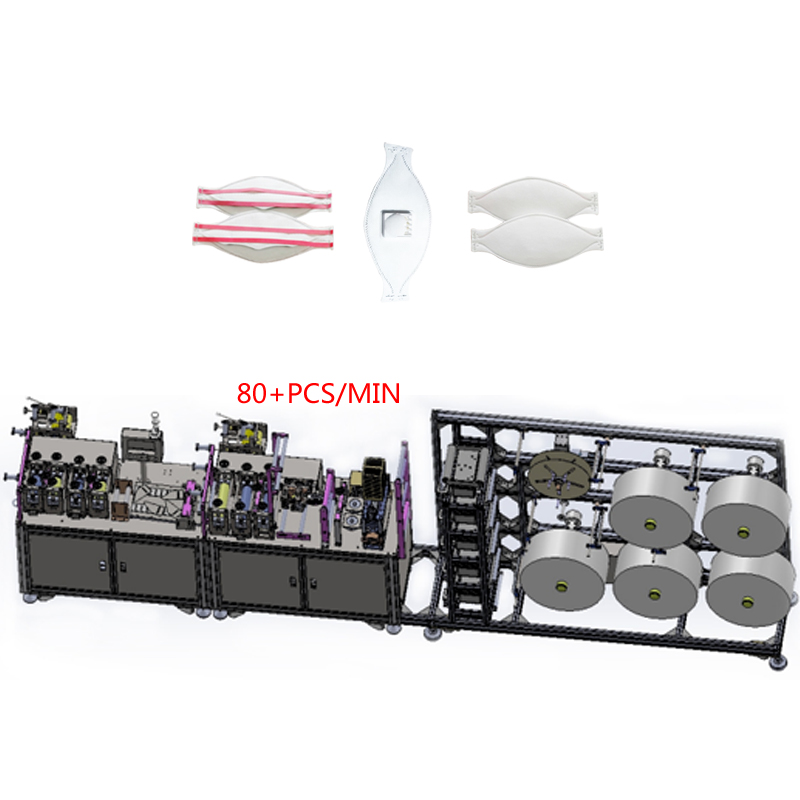 9KW 3D KF94 Fish Mask Making Machine KN95 Meltblown Nonwoven Machine