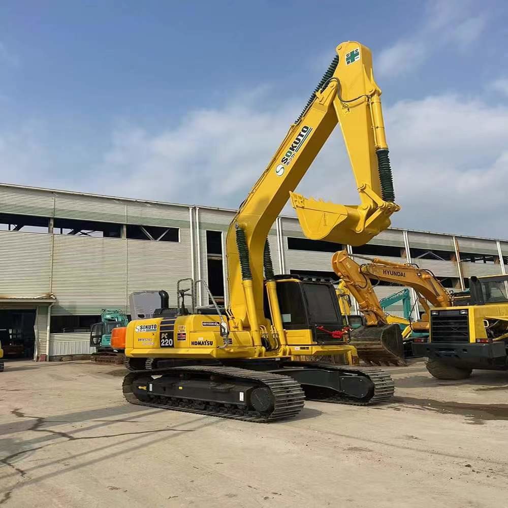 22 Ton Used Excavator Equipment Komatsu PC220 Excavator Used Digger High Efficiency