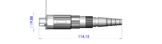 Waterproof Pre Connectorized Cable Compatible With SC Optitap Connector