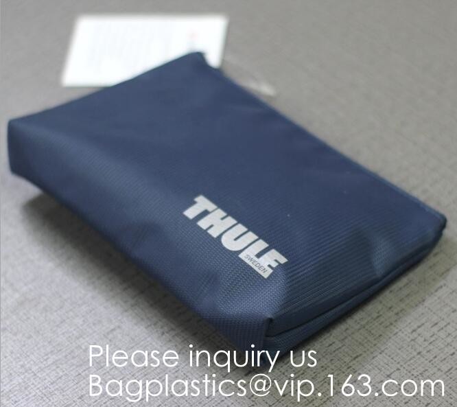 Custom Travel Organizer Cosmetic Ziiper Black Tyvek Paper Bag,Factory Price Tyvek Cosmetic Bag Custom Tyvek Paper Pouch