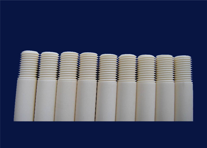 High precision insulating 95%-99.99% alumina Al203 ceramic threaded rod with good quality