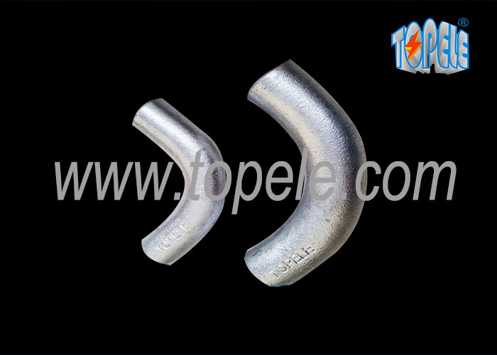 BS4568 Conduit Fittings 20mm, 25mm Malleable Iron Solid Elbow , 90 Degree