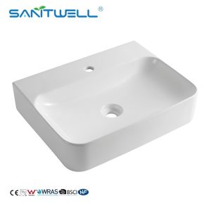 China AB8522 Chinese Factory Ceramic Sanitary Ware Rectangular Bathroom Sink on sale