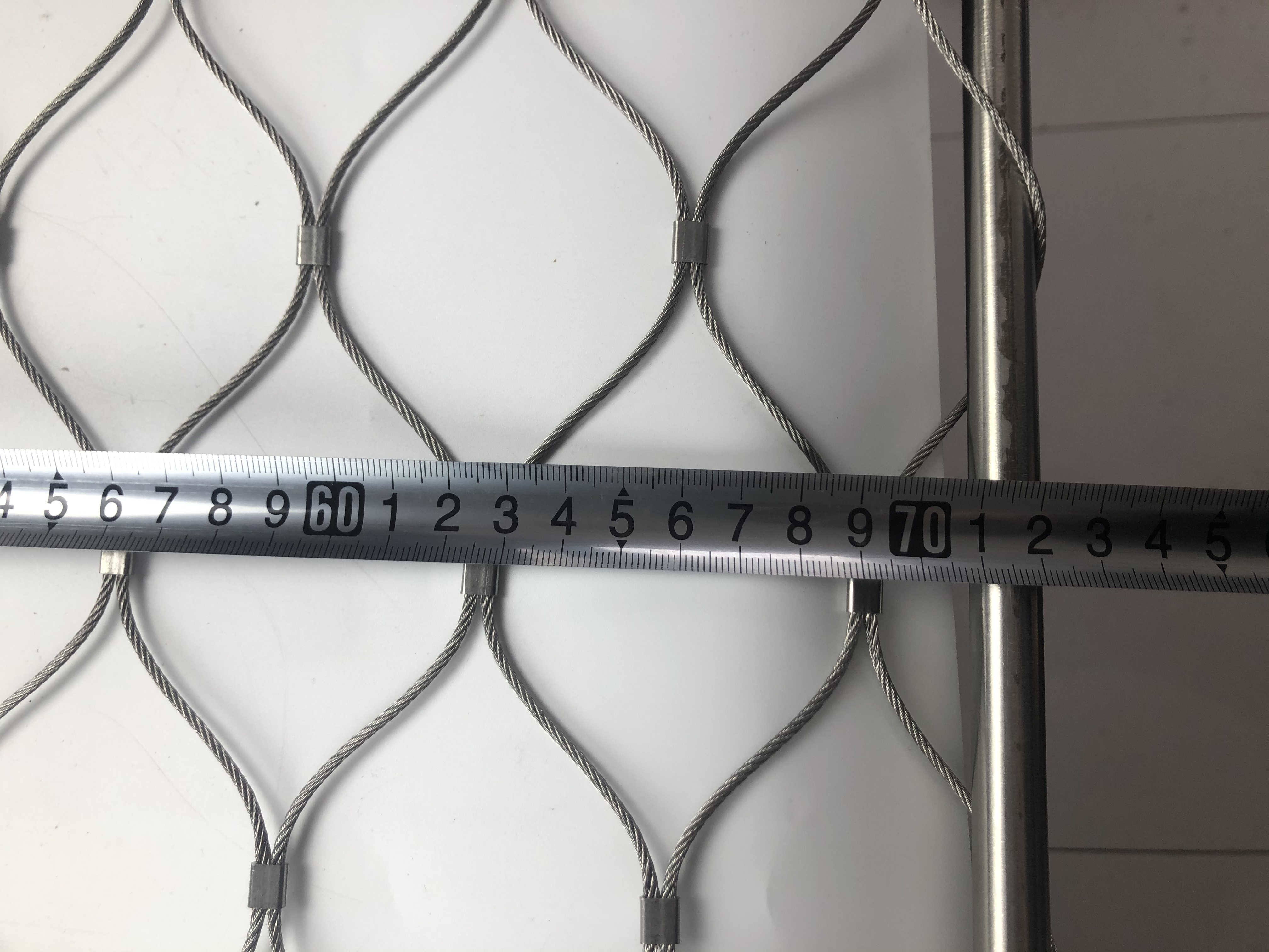 Zoo Stainless Steel Rope Wire Mesh / 7x19 Stainless Steel Bird Netting