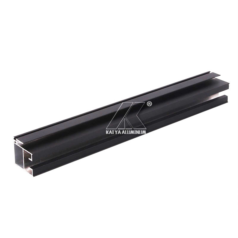 Powder Coating Extruded Wardrobe Aluminium Profile For Sliding Closet Door Frame