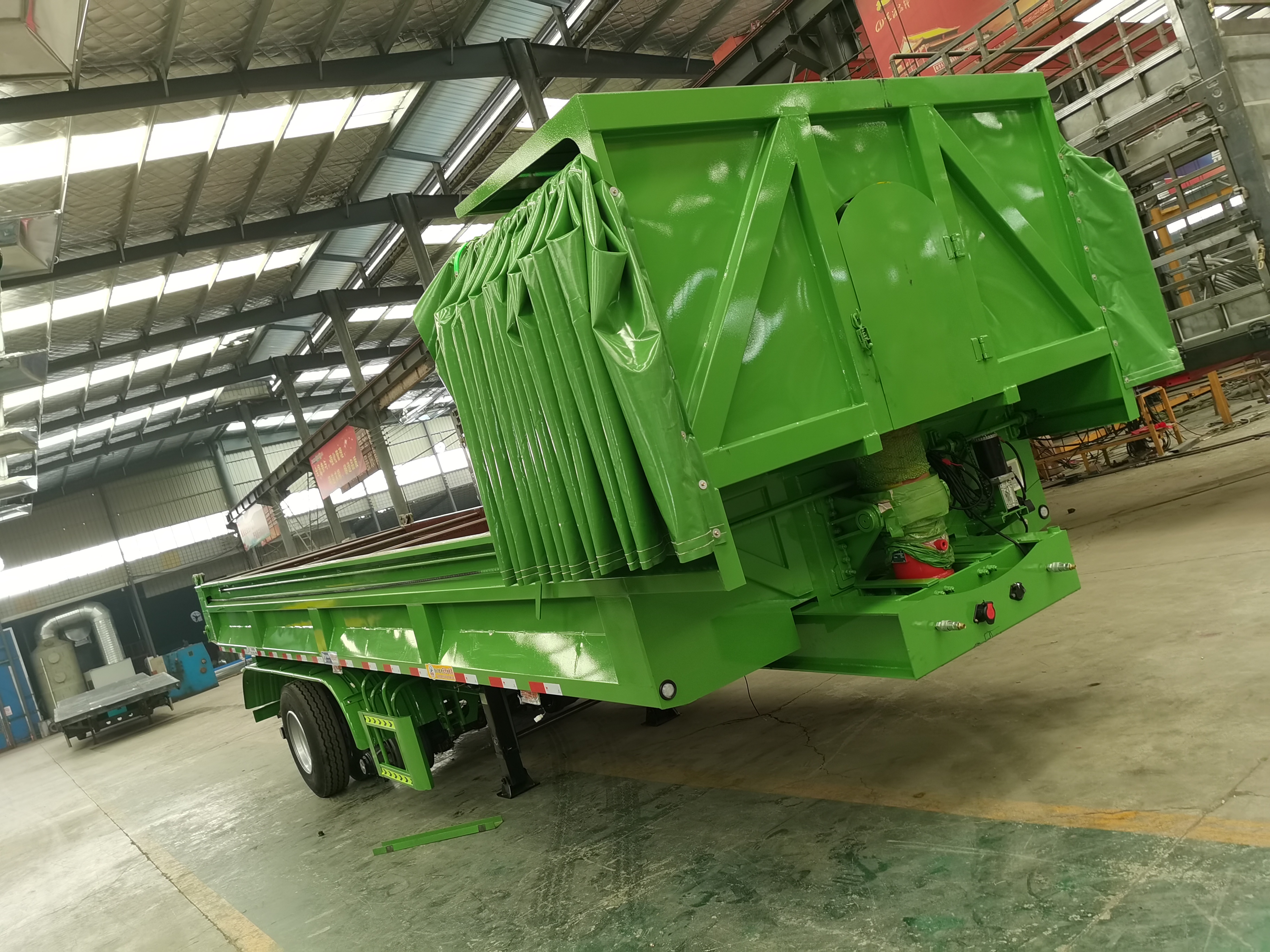 100 Tons Double Axles U Shaped End Rear Tipper Dumper Semi Truck Trailer for in Market