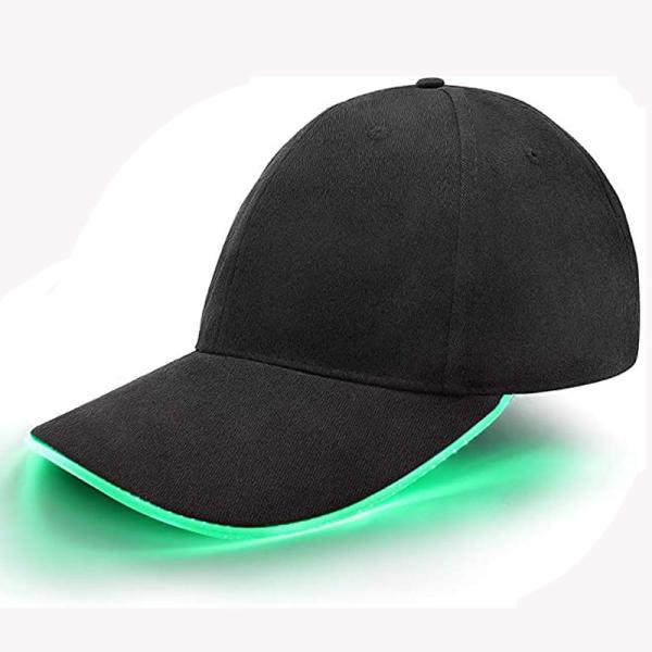 Quality Flash Glow LED Baseball Caps Light Up Hat For Hip Hop Performance for sale