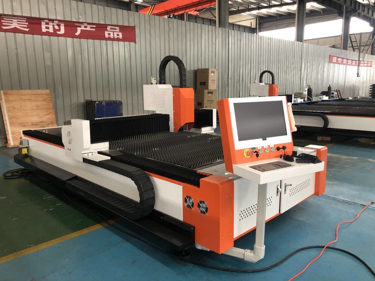 High Precision Sheet Metal Laser Cutting Machines With 80m/min Max. Cutting Speed Fiber Laser Water Cooling