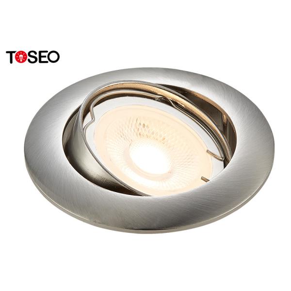 Die Casting Alu Round Gu10 Recessed Downlight Fixtures Adjustable