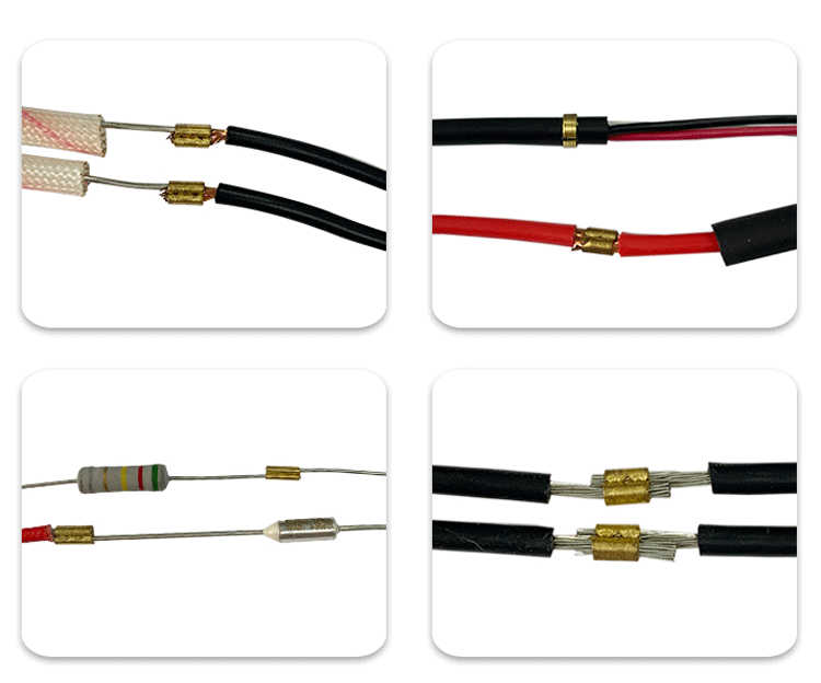 Electrician Copper Strip Wire Crimping Splicing Machine with 30mm Crimping Stroke