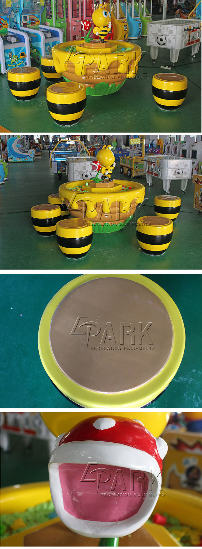 Indoor Amusement Game Machines , 5 Chairs Kids Entertainment Hornet Sand Table