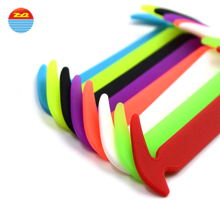 Grass Hook Creative Lazy Silicone Gifts No Tie Flat Custom Printed Elastic Shoelaces
