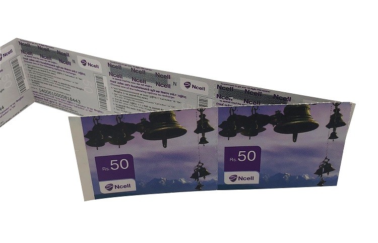 Custom Printable Thermal Paper NFC RFID Ticket 13.56MHZ Fan Fold