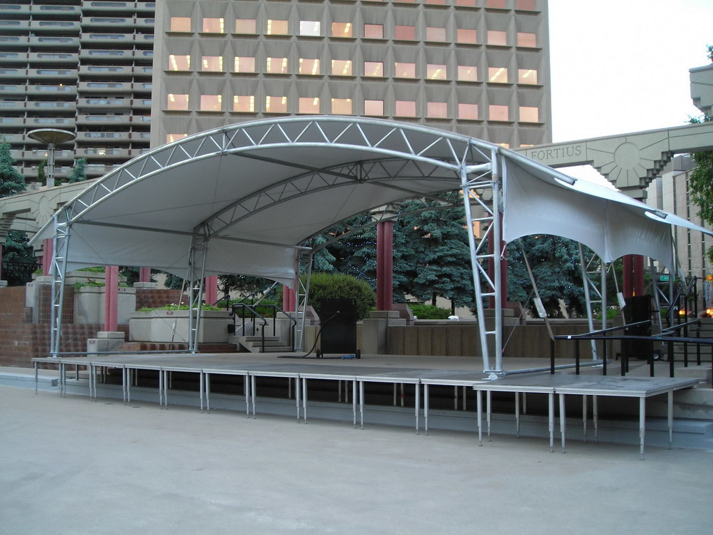 Easy Assemble Platform Portable Aluminum Folding Alloy Acrylic Wedding Stage