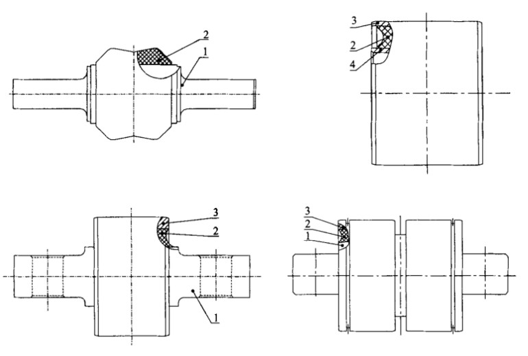 NR Steel Bonded Rubber Bushes For Anti Roll Bar Galvanizing Blackening Phosphating